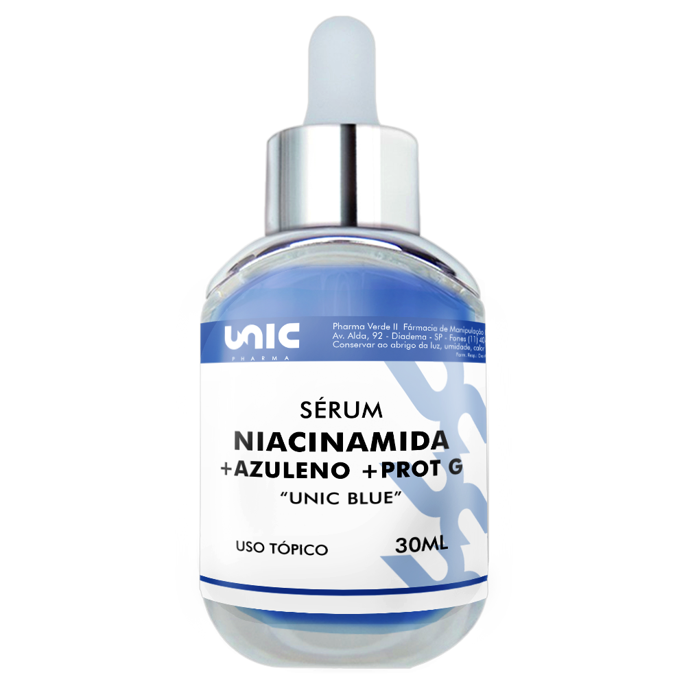 Sérum Niacinamida com Azulenot e ProtG - Unic Blue 30ml