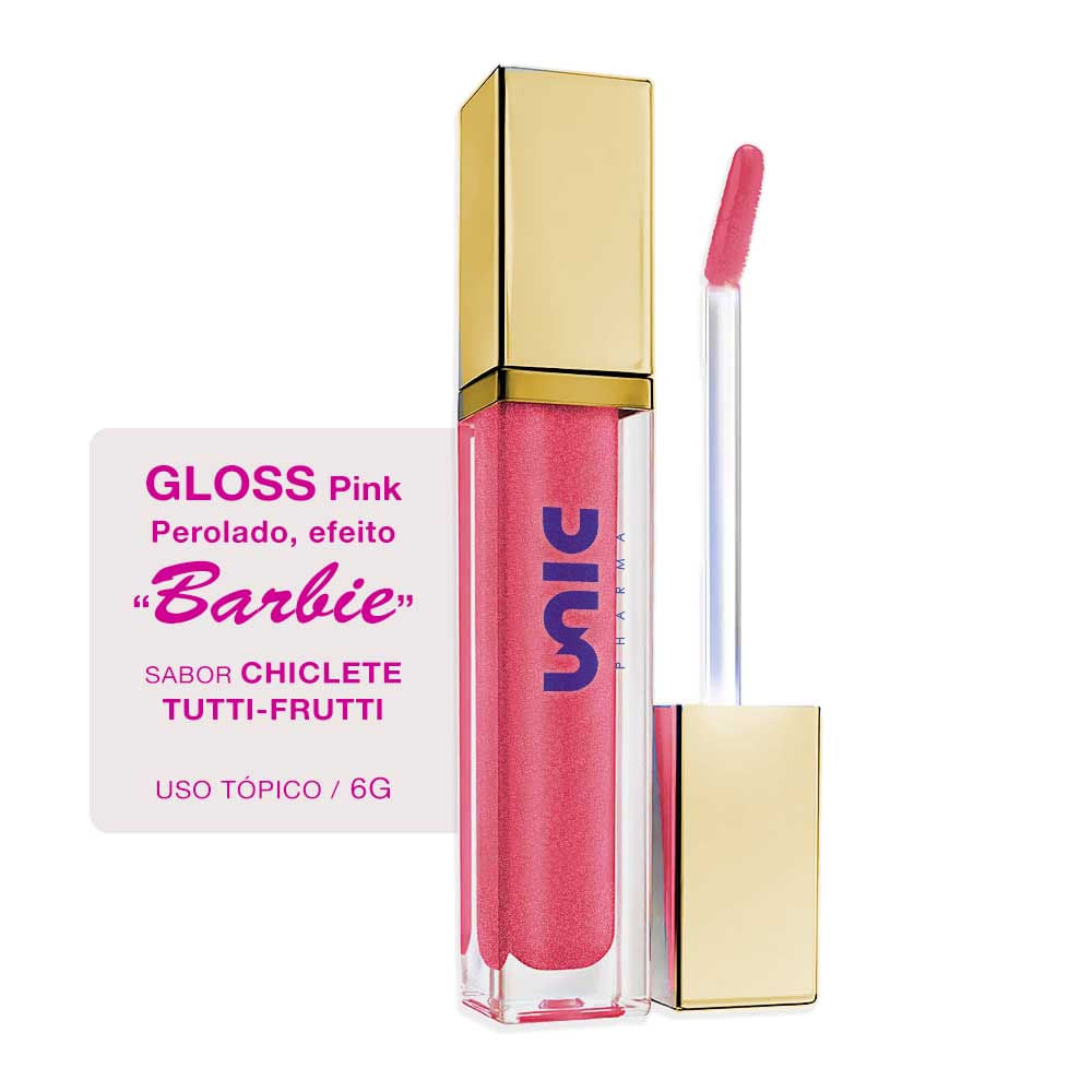 Gloss Pink Perolado - Efeito Barbie 6ml