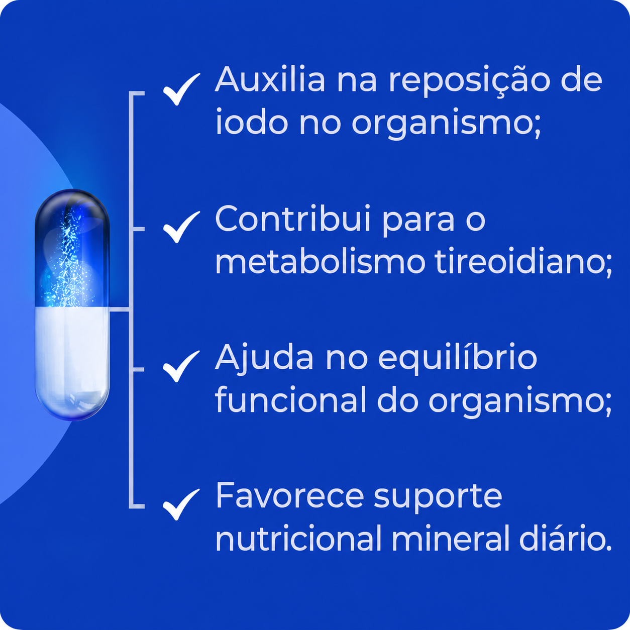 Iodeto de potássio 130mg