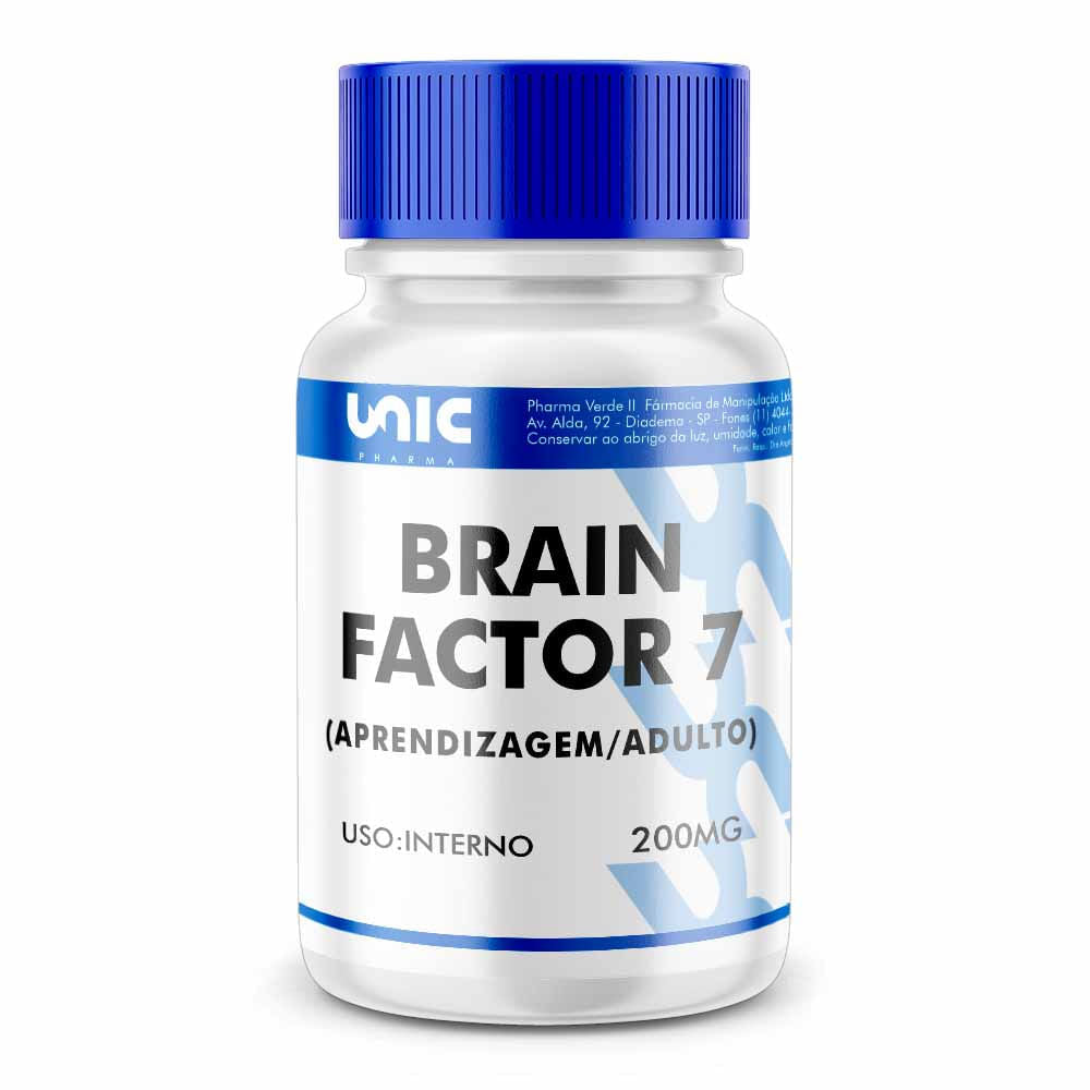 Brain factor 7 - Aprendizagem 200mg - 60Cáps