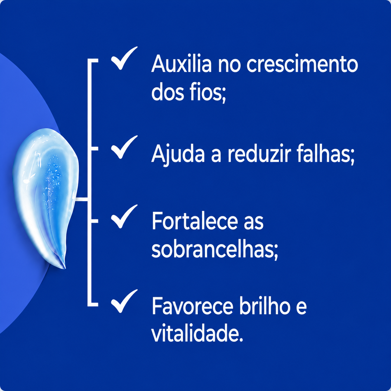 Auxina Tricógena + O2 Hair sobrancelhas brilhantes e sem falhas
