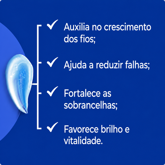 Auxina Tricógena + O2 Hair sobrancelhas brilhantes e sem falhas