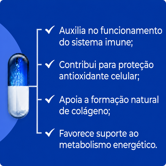 Vitamina C 500mg 60 Cápsulas Vegan