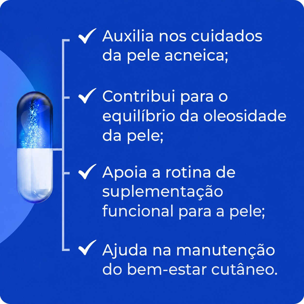 Acne Skin: Controle de cravos e espinhas - 30 caps TESTER