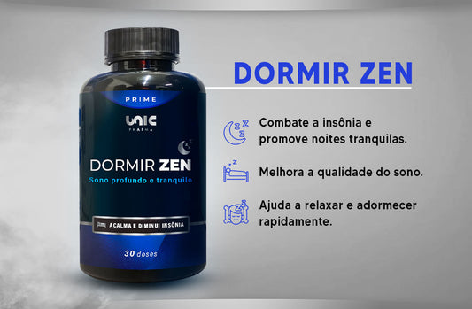 Dormir Zen: Acalma e diminui insônia - 60 Caps