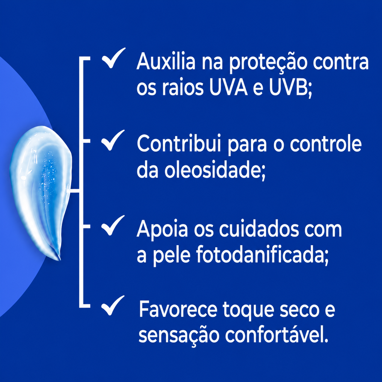 Protetor solar FPS 30 com Adenin 0,1%+ Skin Oil Control 3% 30g