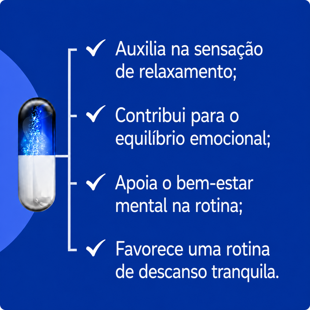 Composto menos ansiedade 60 Caps