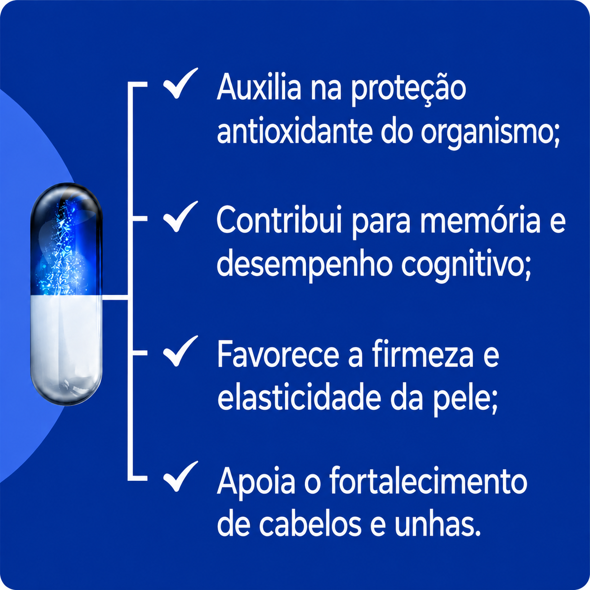 Pqq + nutricolin com selo de autenticidade
