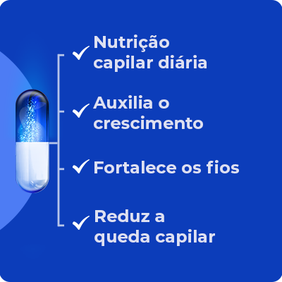Vitaminas para Crescimento Capilar - 30cáps
