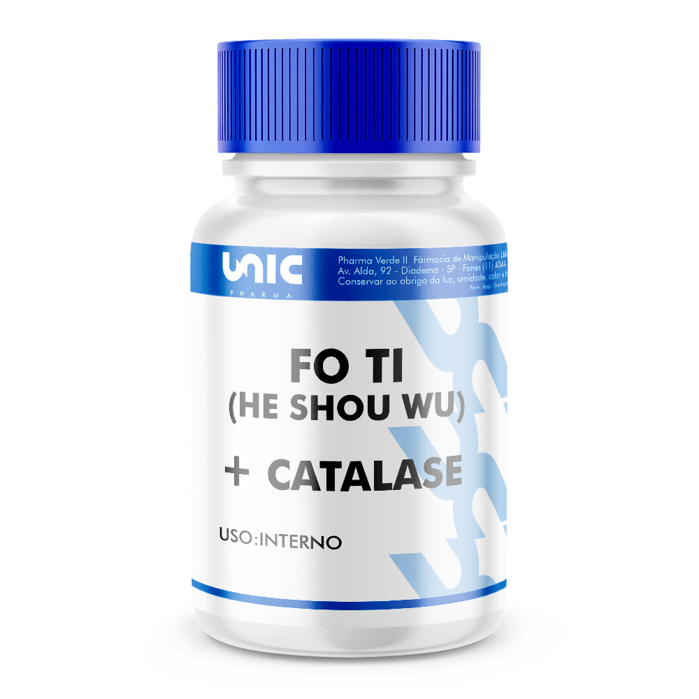 Fo Ti (He Shou Wu) + Catalase - 30 Cápsulas