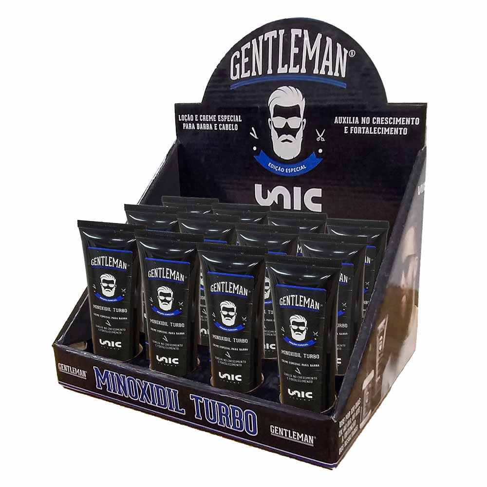 Kit Barbearia 12 Minoxidil gel para barba