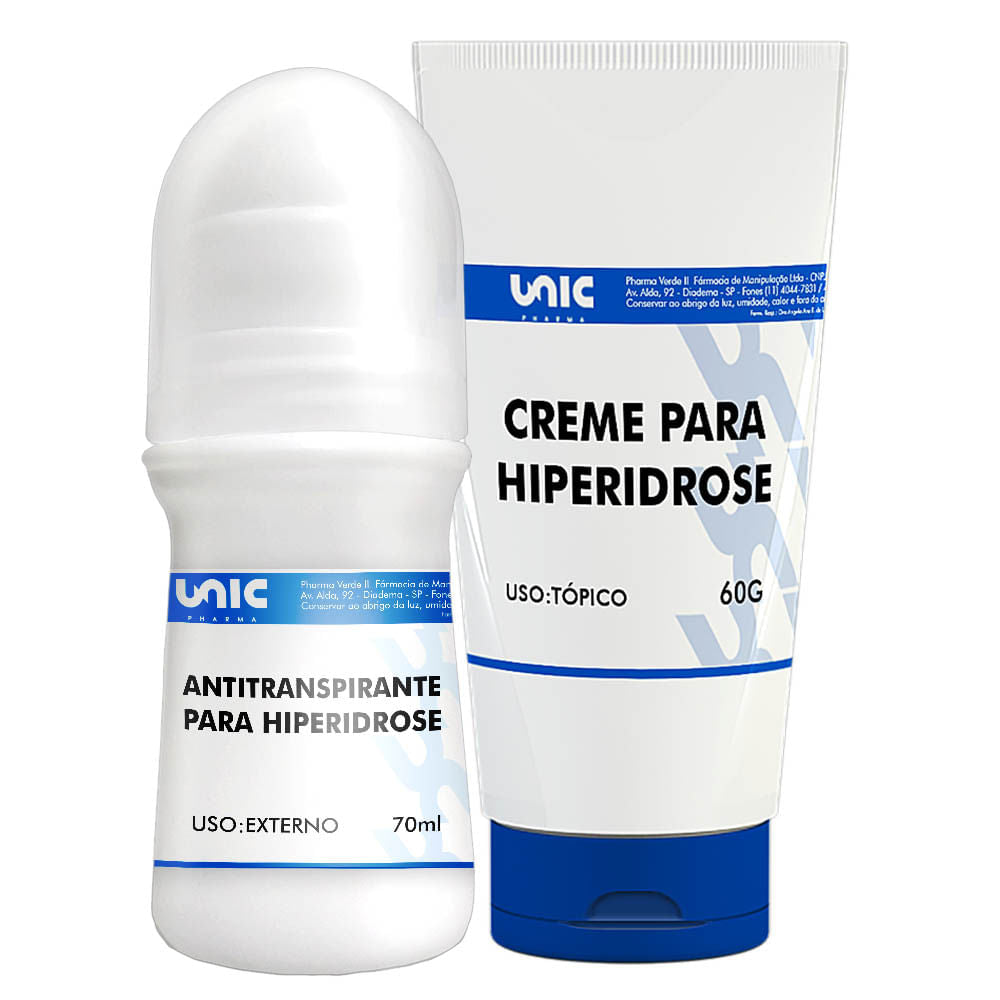 Antitranspirante 70ml + Creme para Hiperidrose 60g