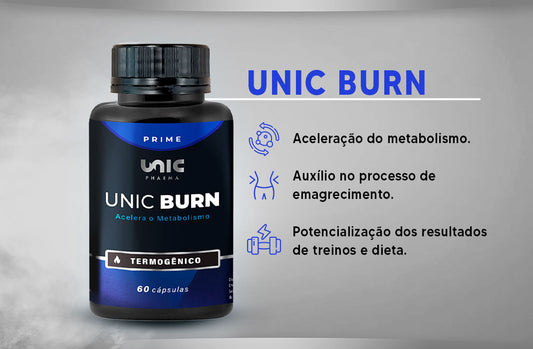 Unic Burn - Termogênico - 60 Caps TESTER