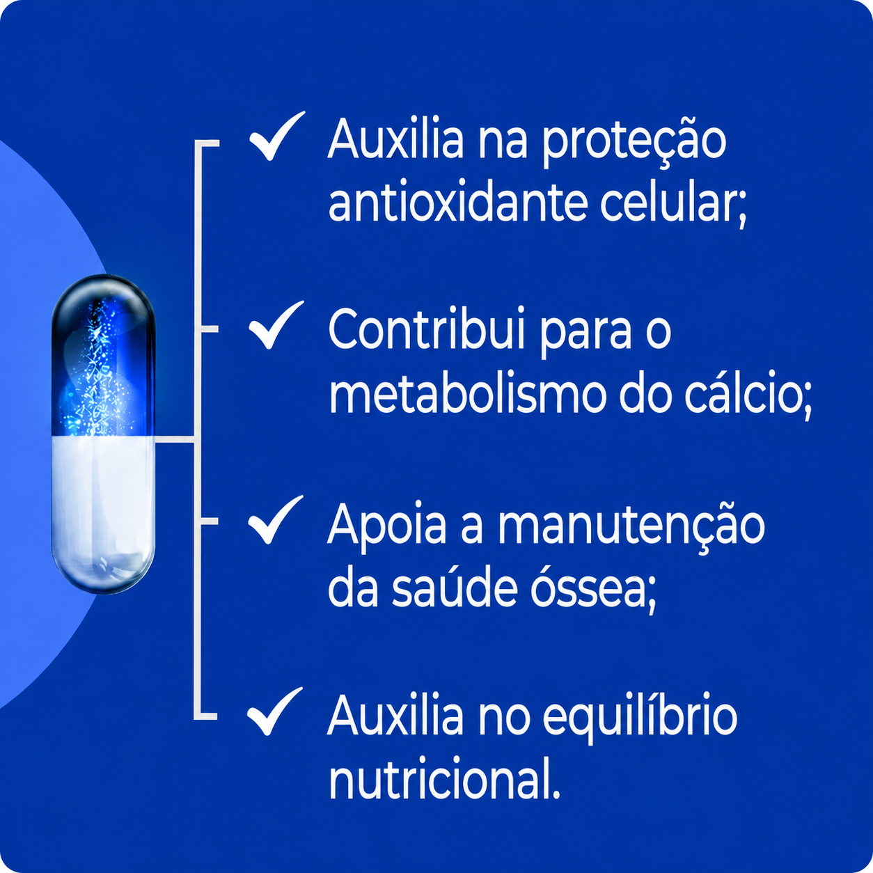 Vitamina D3 + Vitamina K2 + Vitamina E 60 Doses