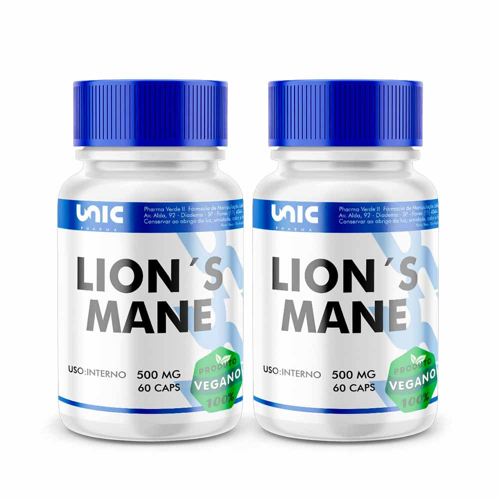 Kit 2 Lions Mane Vegan 60 Cáps (Cada)