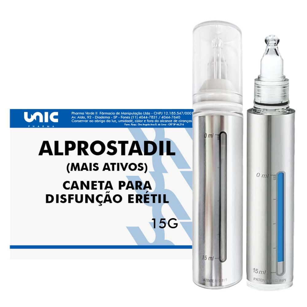 Alprostadil mais ativos contra Disfunção 15g