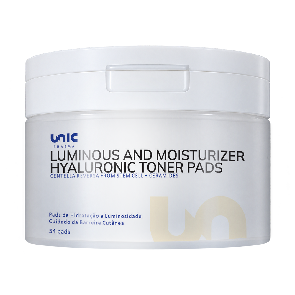 Luminous and Mosturizer - 54 Hyaluronic toner Pads (Centella and Ceramides)
