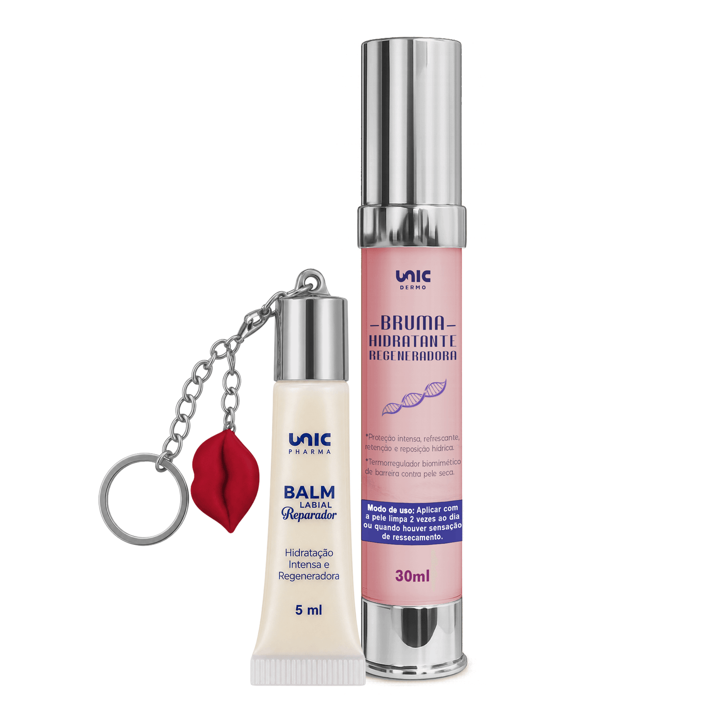 Kit Balm Reparador (Menta) chaveiro mais Bruma Hidratante