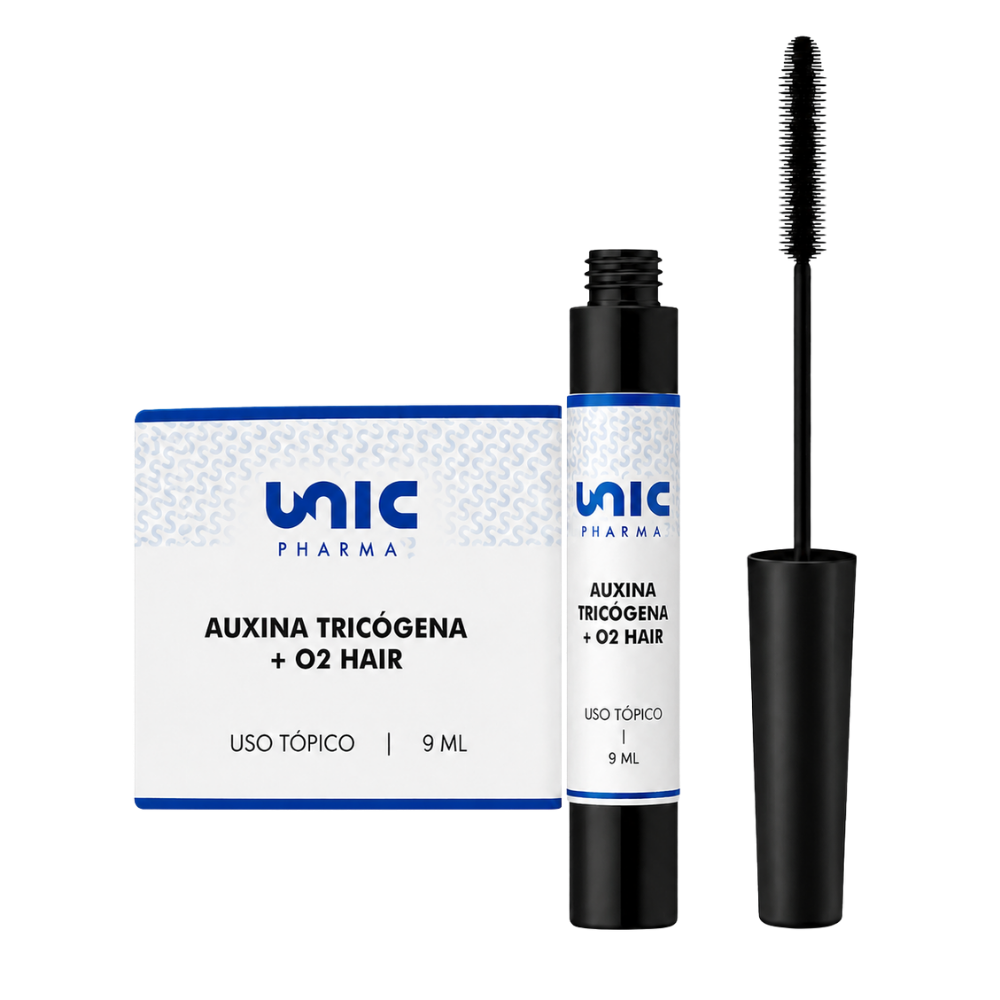 Auxina Tricógena + O2 Hair sobrancelhas brilhantes e sem falhas Unicpharma