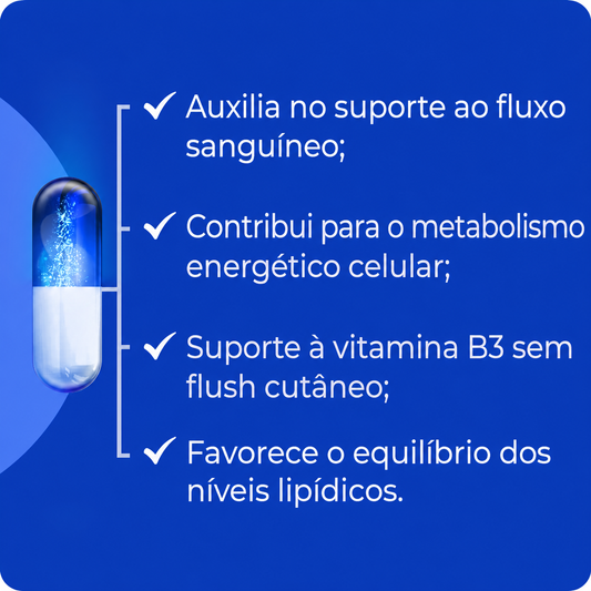 Hexanicotinato de Inositol (Vitamina B3 no Flushing) - 500mg