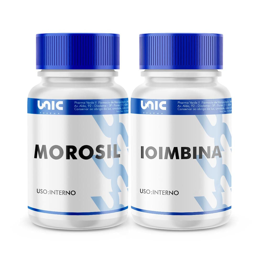 Morosil 500Mg 30 Cáps + Ioimbin 5Mg - 60 Doses