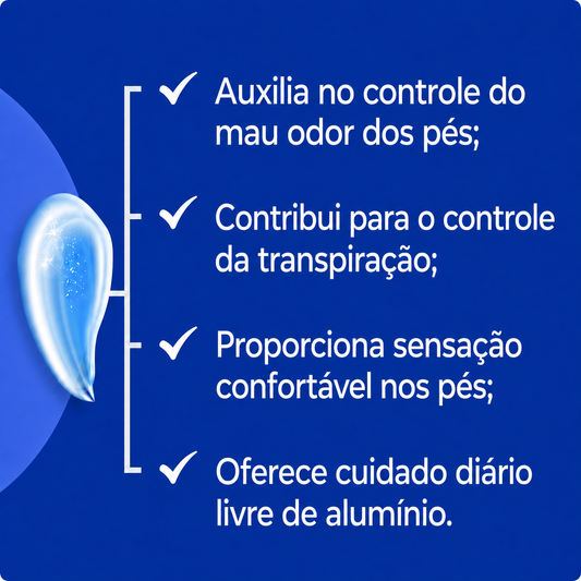 Desodorante Para Os Pés - Livre De Alumínio - 60Gr