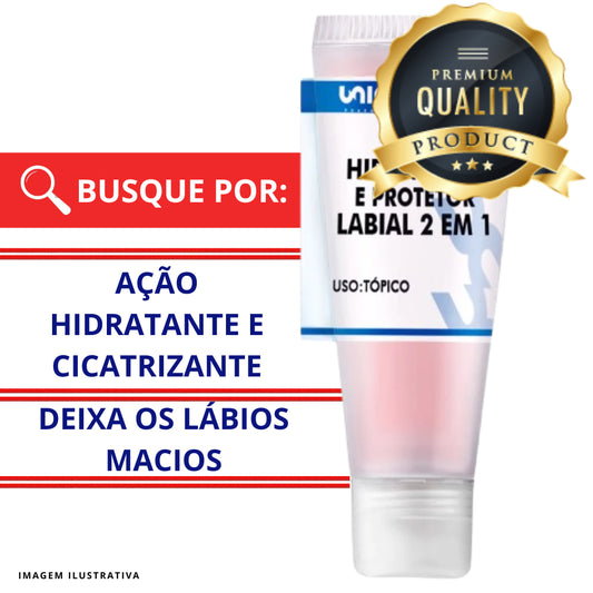 2 Em 1 Protetor E Hidratante Labial - 15Gr