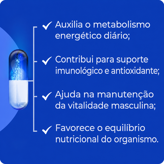 Complexo de Vitaminas para homens 30 Caps