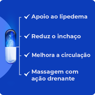Kit Lipocure para Lipedema (Caps e Gel com Massageador)