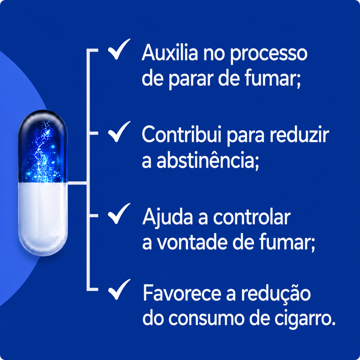 Nicotab para parar de Fumar em Tapiocaps 2mg - 30un