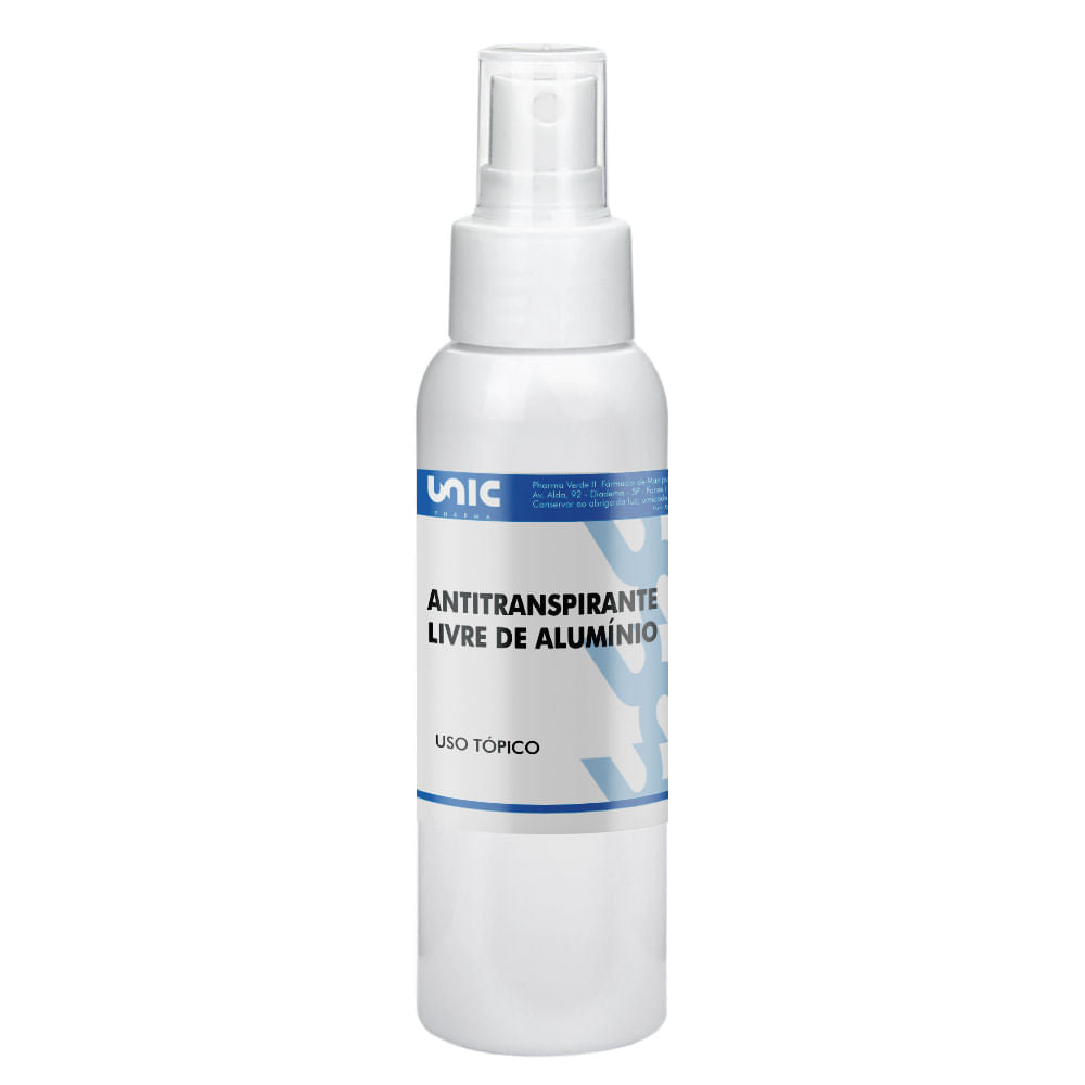 Antitranspirante - Livre De Alumínio - 100 Ml