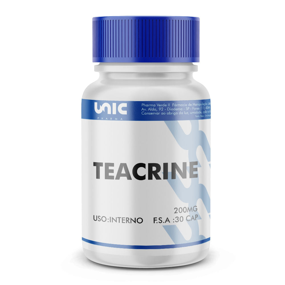 Teacrine 200mg 30cáps Unicpharma