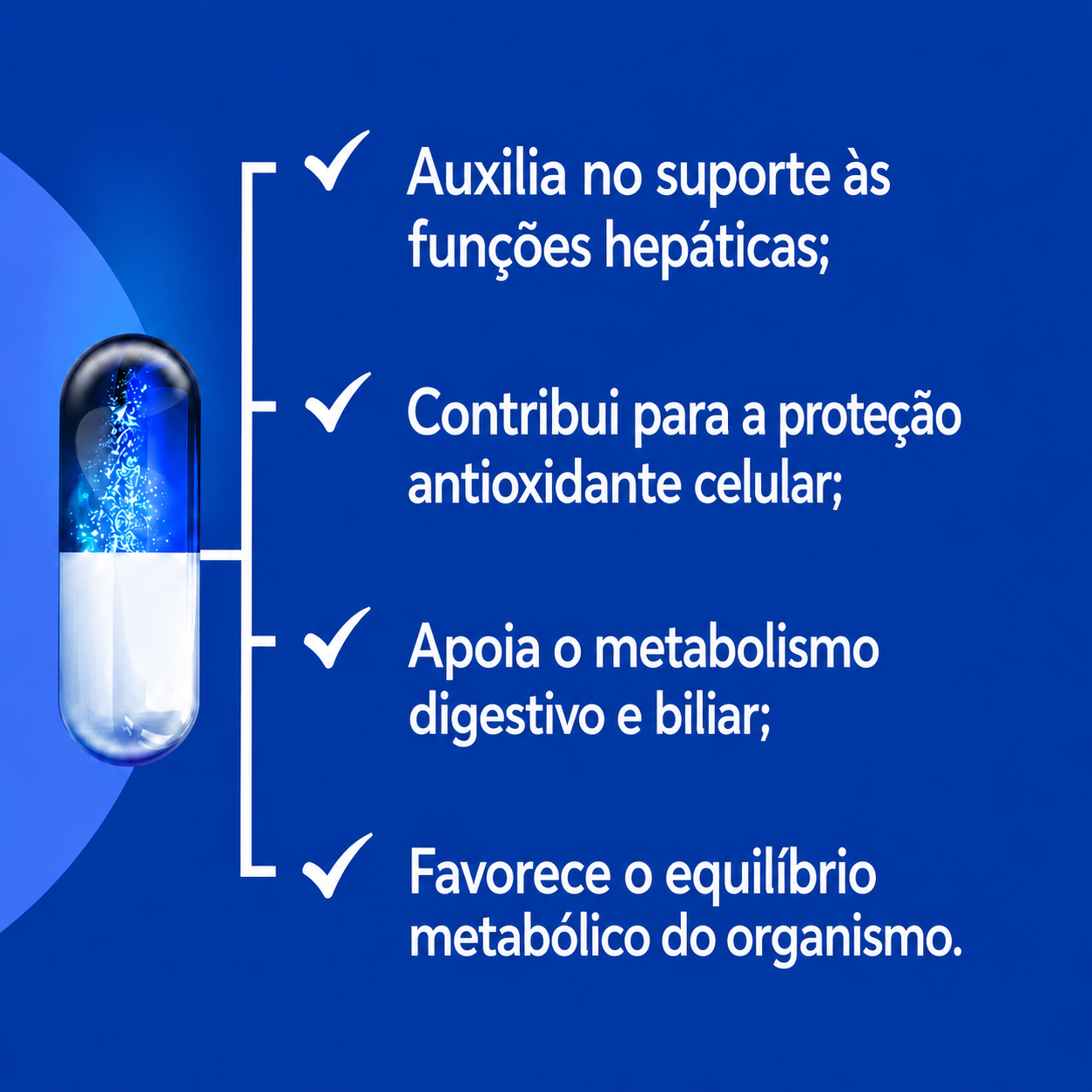 Protetor hepático natural - Alcachofra 300mg + Silimarina 50mg