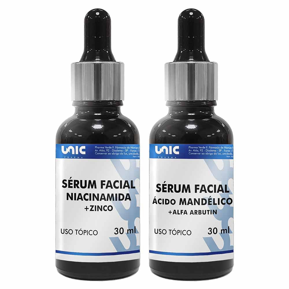 Kit Sérum Facial Niacinamida + Mandélico