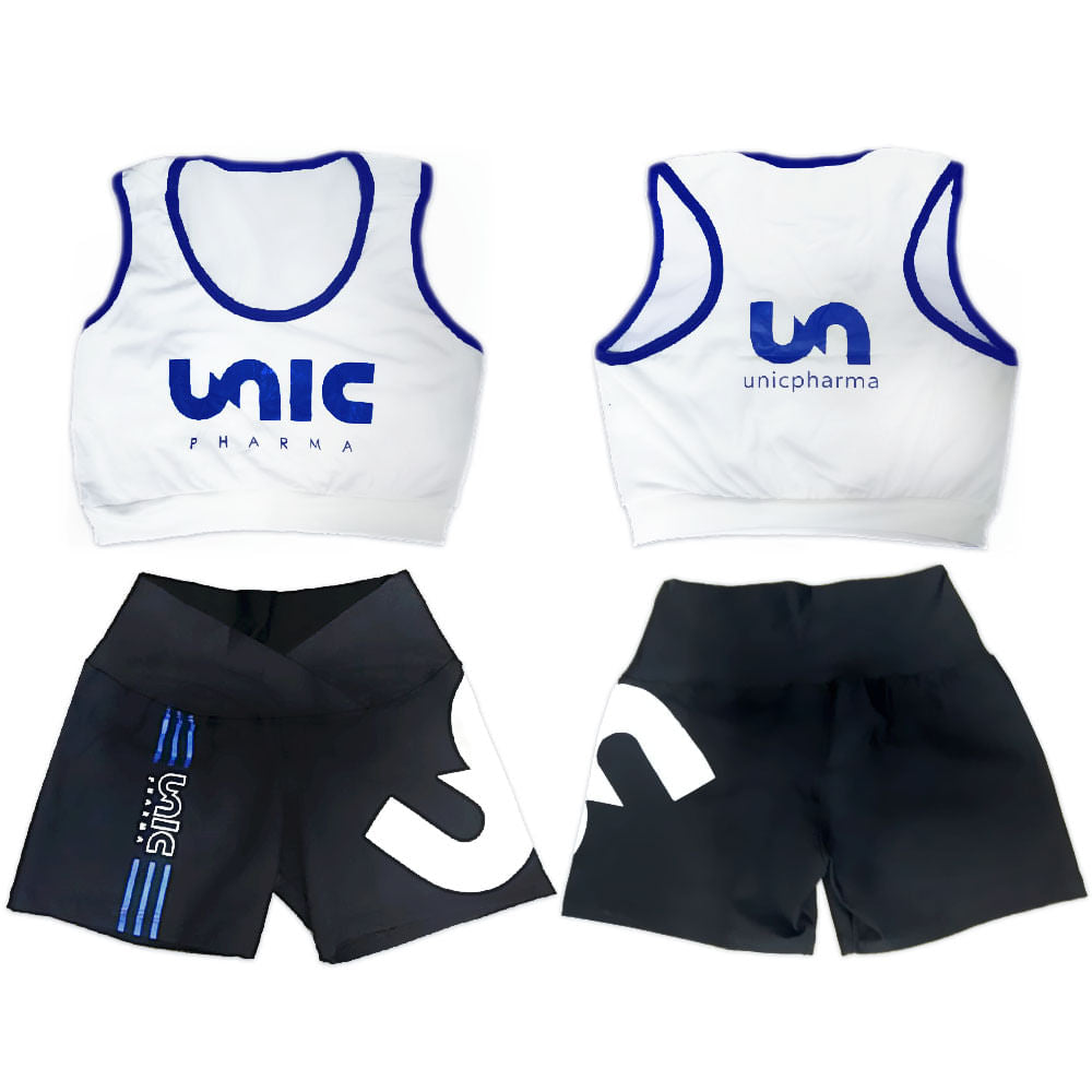 Conjunto Top e Short Fitness Unic