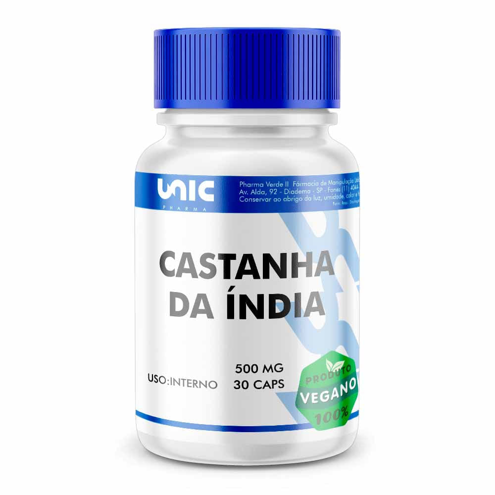 Castanha da índia 500mg 30 Cápsulas Vegan