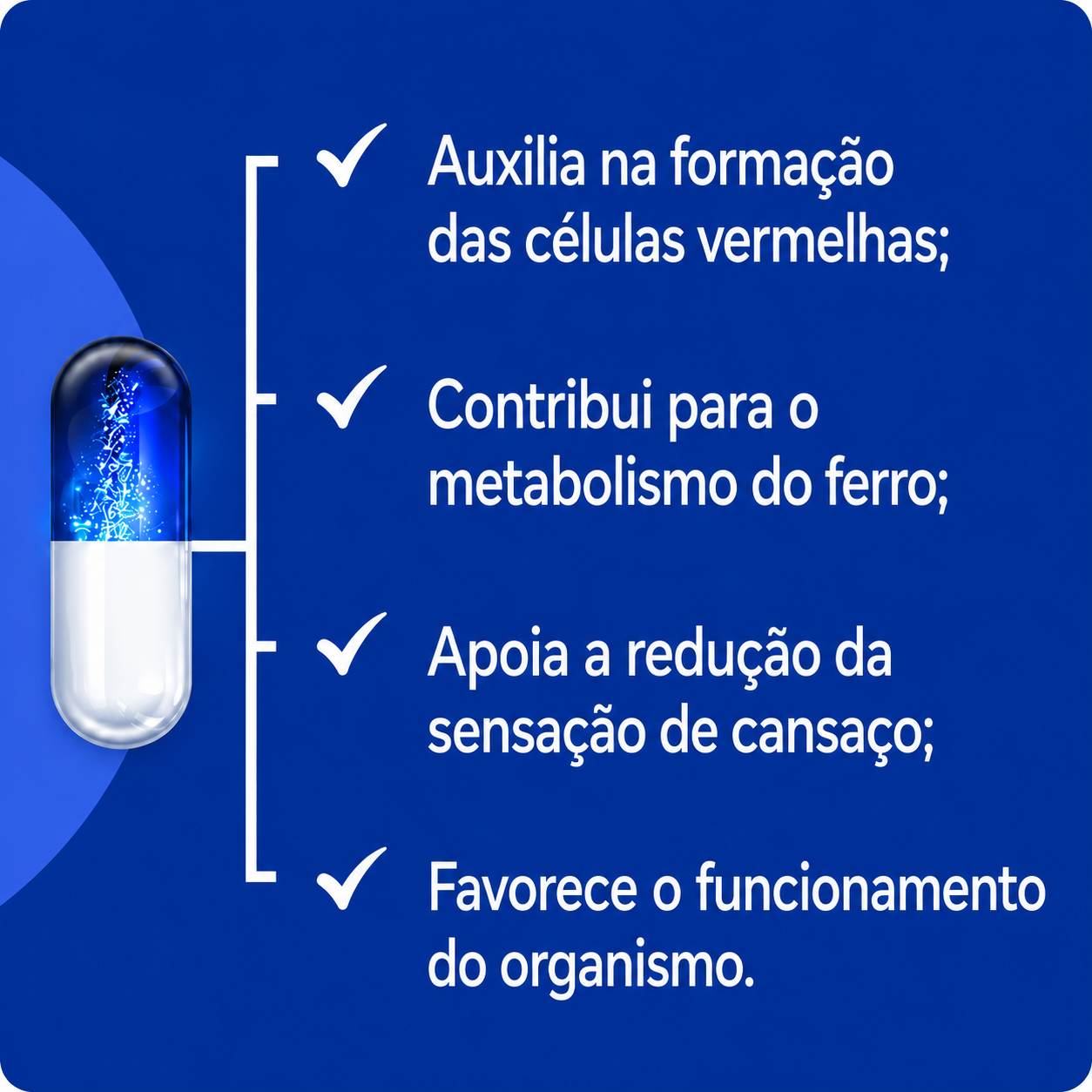 Suplemento Para Anemia - 30 Cápsulas