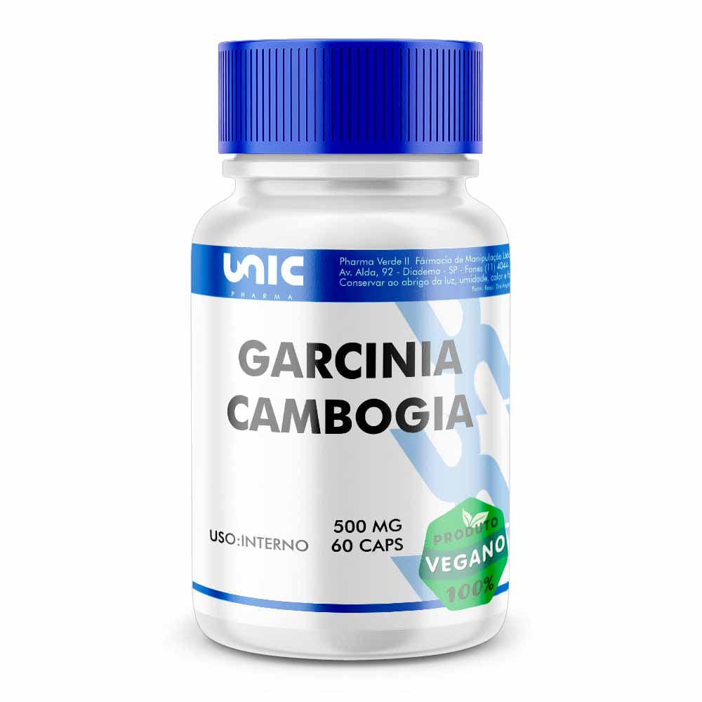 Garcinia cambogia 500mg 60 Cápsulas Vegan