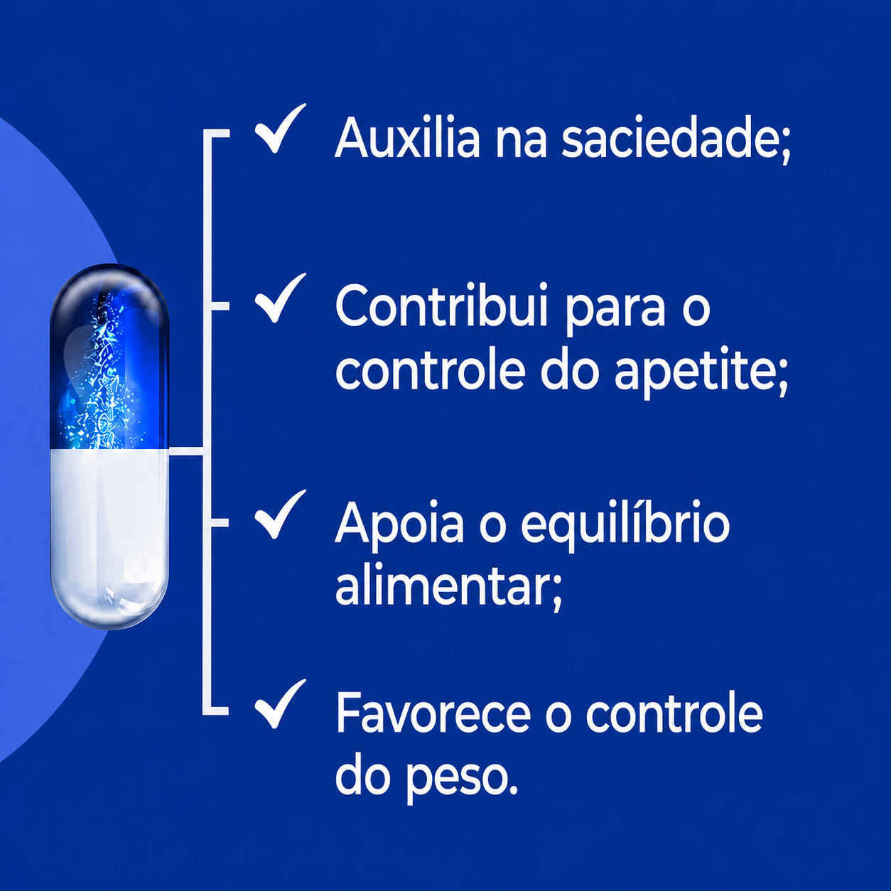 Composto Auxiliar no Controle do Apetite - 60 Cáps