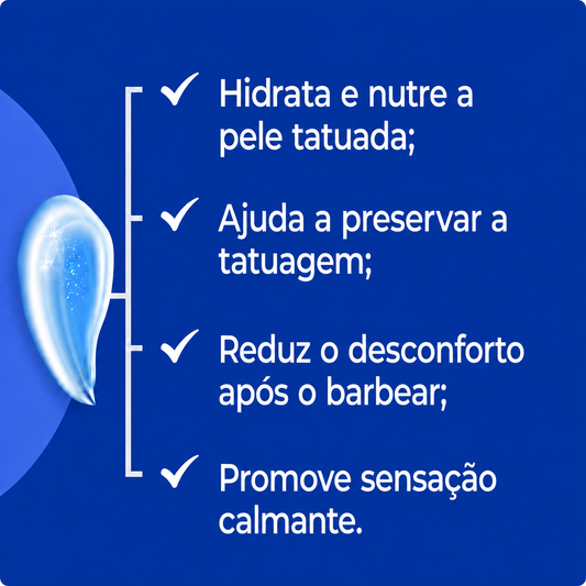 Creme Restaurador de Tatuagem + Gel Pos barba