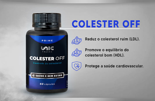 Colester OFF - Controle do Colesterol - 60 Caps TESTER