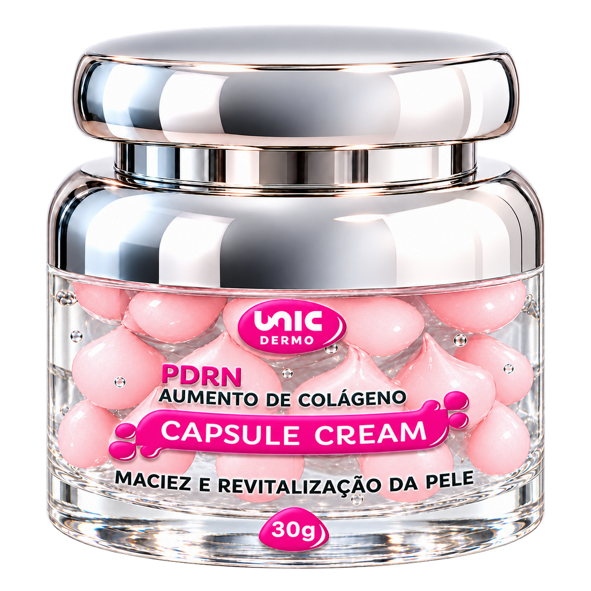 Capsule Cream PDRN 30g (Aumenta colágeno, revitaliza e promove maciez)