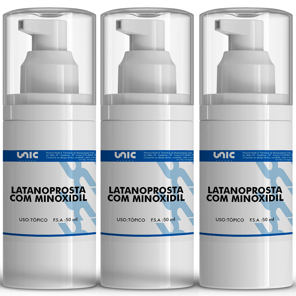 Kit 3 Latanoprosta Espuma Capilar 50ml