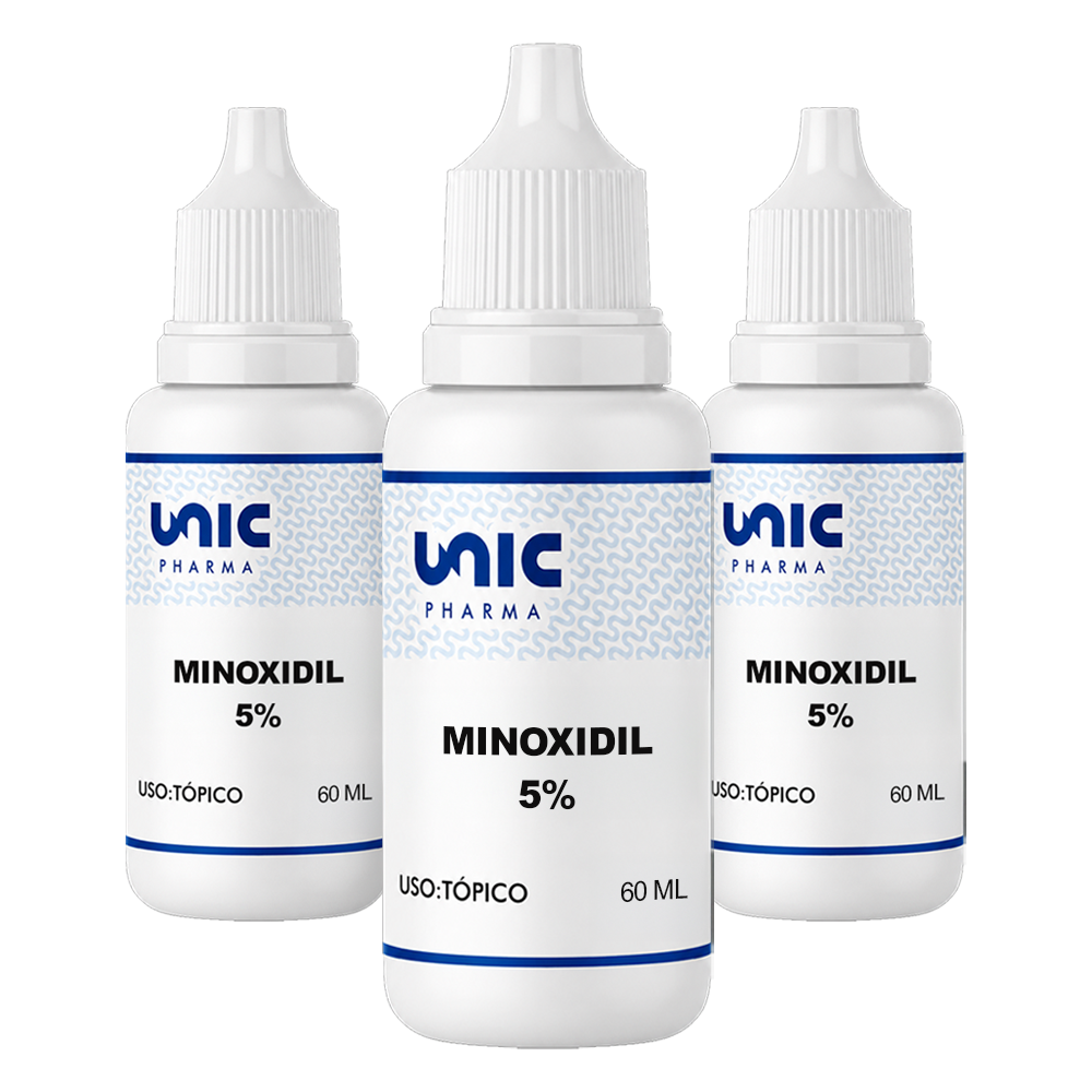 Kit 3 tratamento de Minoxidil 60ml
