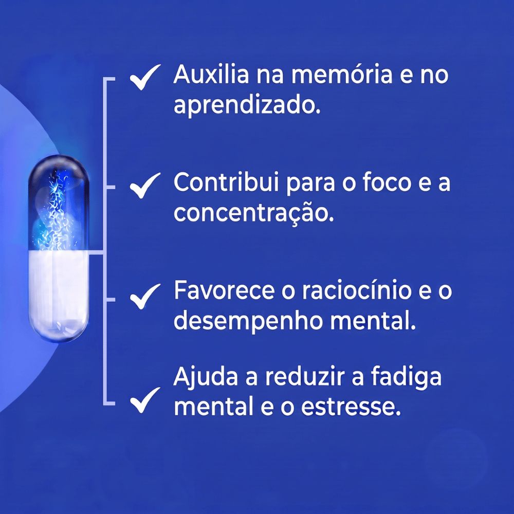 Memory-Up (Memória + Foco + Raciocínio) 60 caps