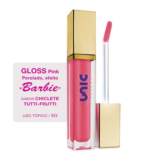 Gloss Pink Perolado - Efeito Barbie 6ml