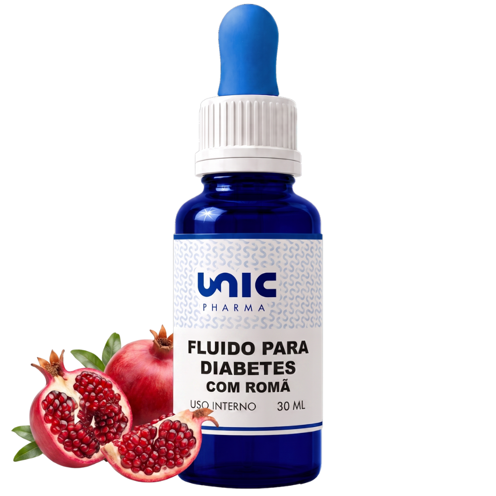 Fluído Para Diabetes Com Romã - 30Ml