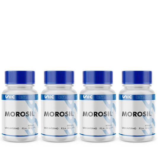 Kit 4 frascos de Morosil 500mg 30 Cáps com selo de autenticidade