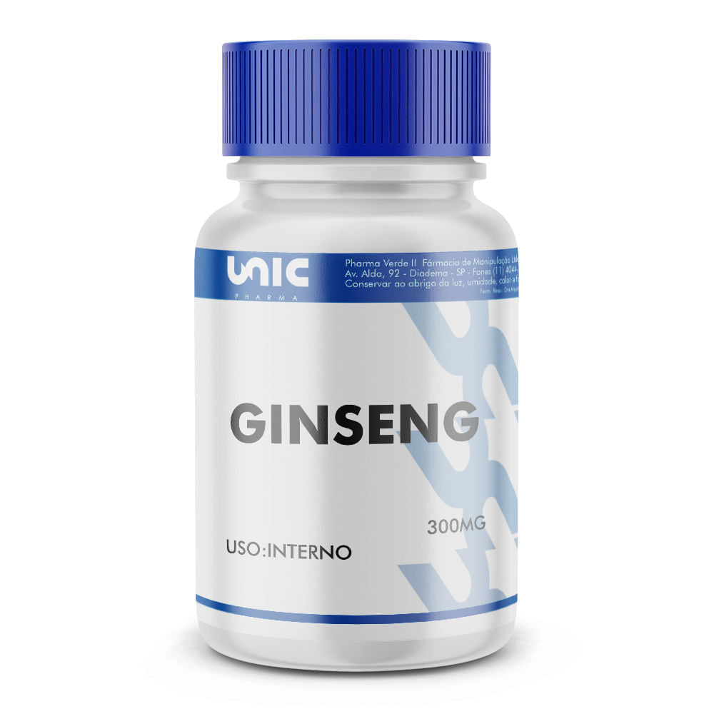 Ginseng 300mg Energético 120 Cápsulas