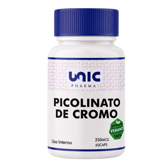 Picolinato de Cromo 350mcg 60 Cápsulas Vegan
